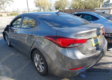 2014 Hyundai Elantra Se z USA, uszkodzony, nr VIN 5NPDH4AE7EH479474